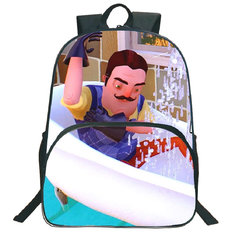 Hello Neighbor Backpack Children Boys Girls Men Rucksack Colourful Pattern Teen Back to School Mochila