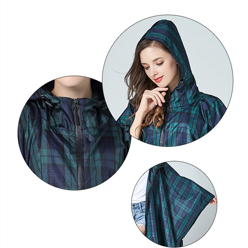 Capa de chuva à prova dwaterproof água mulher mochila, roupas de chuva ao ar livre caminhadas casaco de chuva poncho trech capa de chuva chubasqueros
