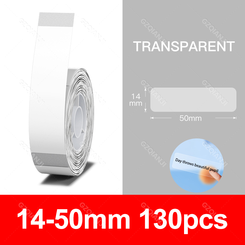 Niimbot Transparents Clear Pure White Thermal Label Sticker Paper Roll Self-Adhesive Barcode Price Name Printing for D11 D110: Light Grey