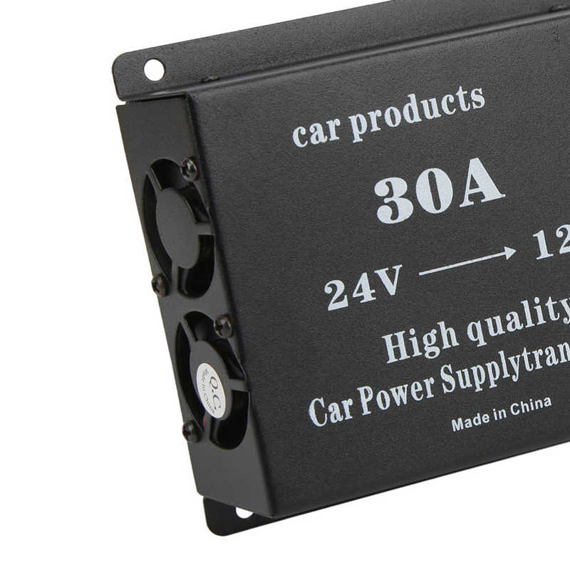 DC24V To 12V Car Voltage Reducer 24V To 12V Converter Environmental Short Circuit Protection for Buses