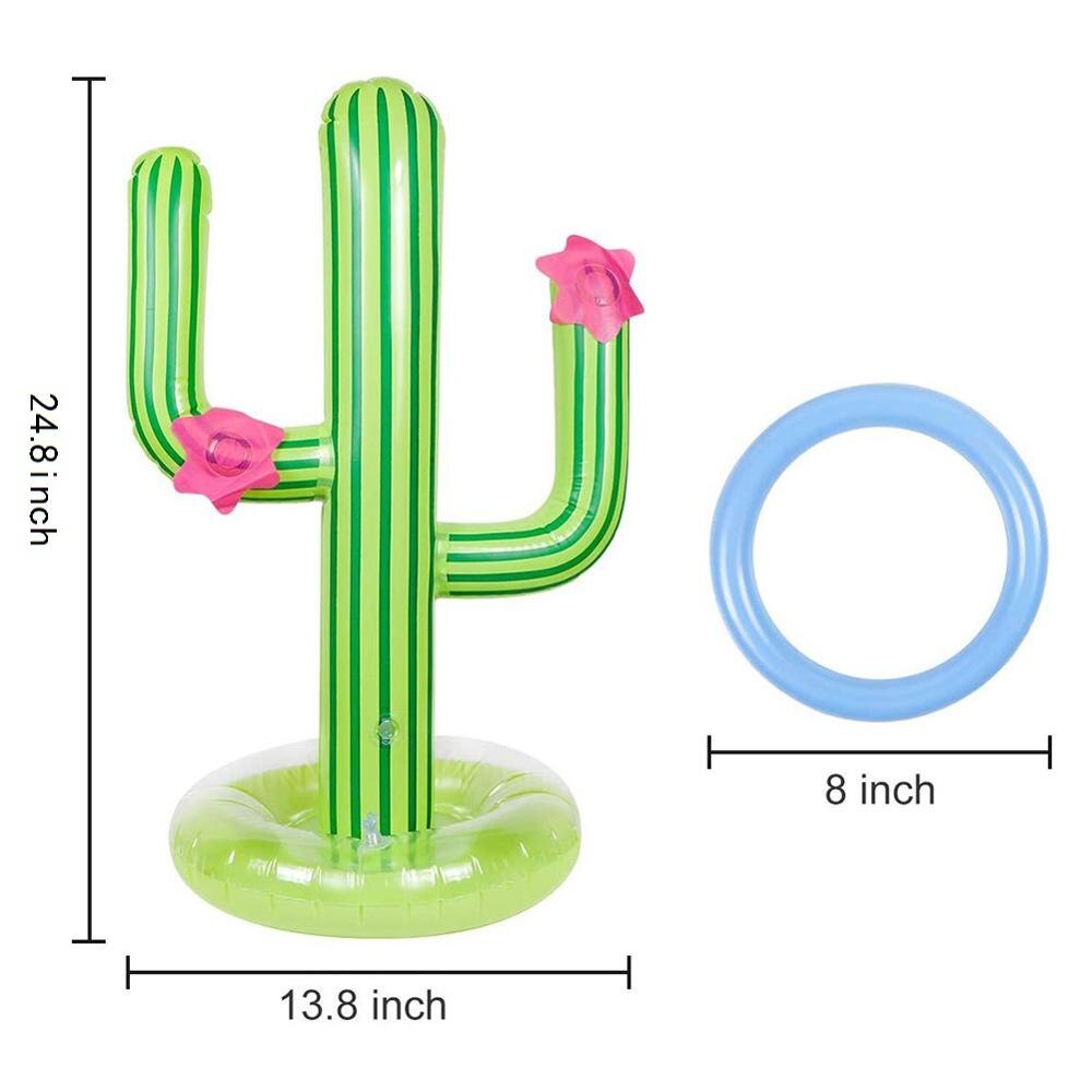 Cactus Inflatable Ring Toss Party Games Toys Floats Party Supplies Favors For Kids Teens Adults Inflatable Toys for Water Park