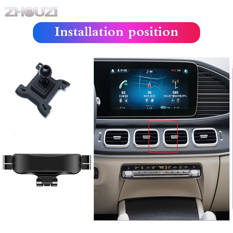 Voor Mercedes Benz W167 X167 Gle Gls Auto Mobiele Telefoon Houder Mounts Stand Gps Zwaartekracht Navigatie Beugel Auto Accessoires