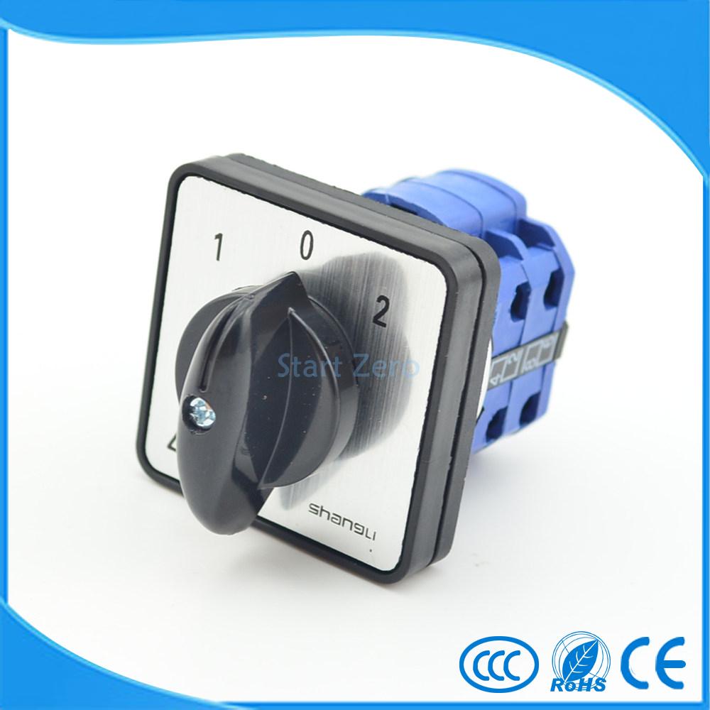 Elektrische 3 Positie 1-0-2 8 Terminals Rotary Cam Omschakelaar 660V 20A SZW26-20