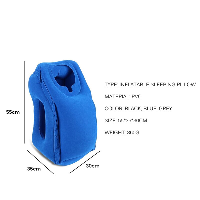 Opblaasbare Slapen Kussen Draagbare Hoofd Slaap Zak Nekkussen Outdoor Camping Reizen Trein Vliegtuig Rest Kussen Camping Gereedschap