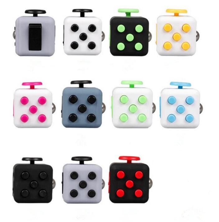 3.3cm Press With Button Anti Irritability Cube Toy Stress Relief for Adults and kids Antistress Toys