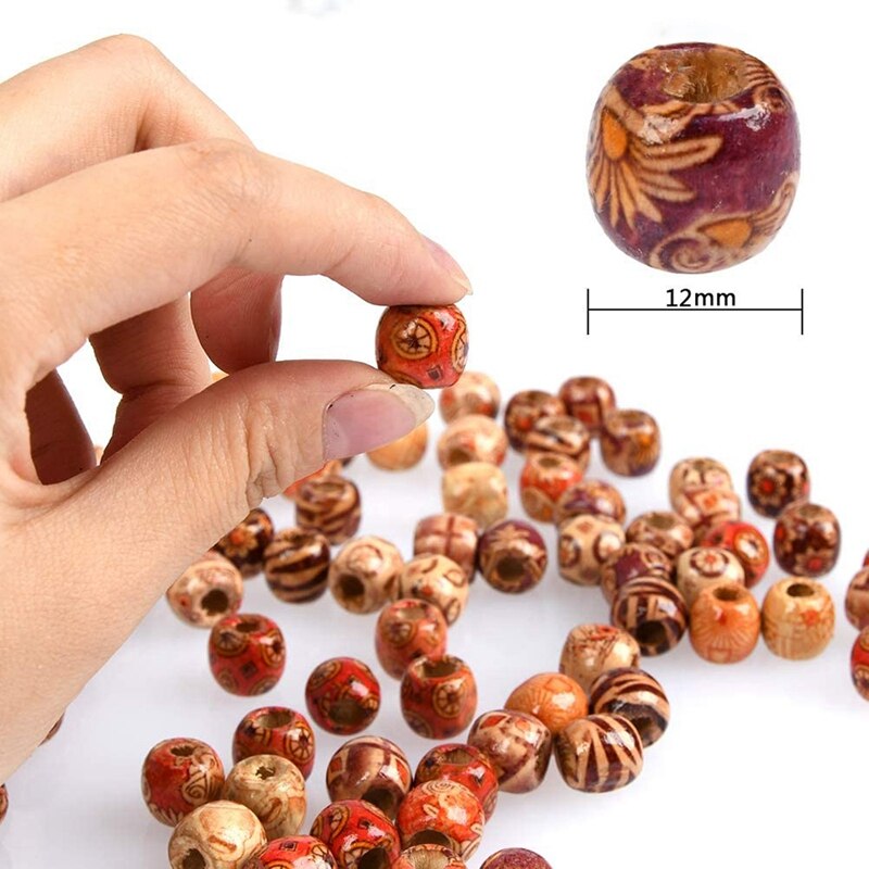 Macrame snorreb med træbønner træringe træpinde macrame craft bomuldssnor til plantebøjler strikning craft diy