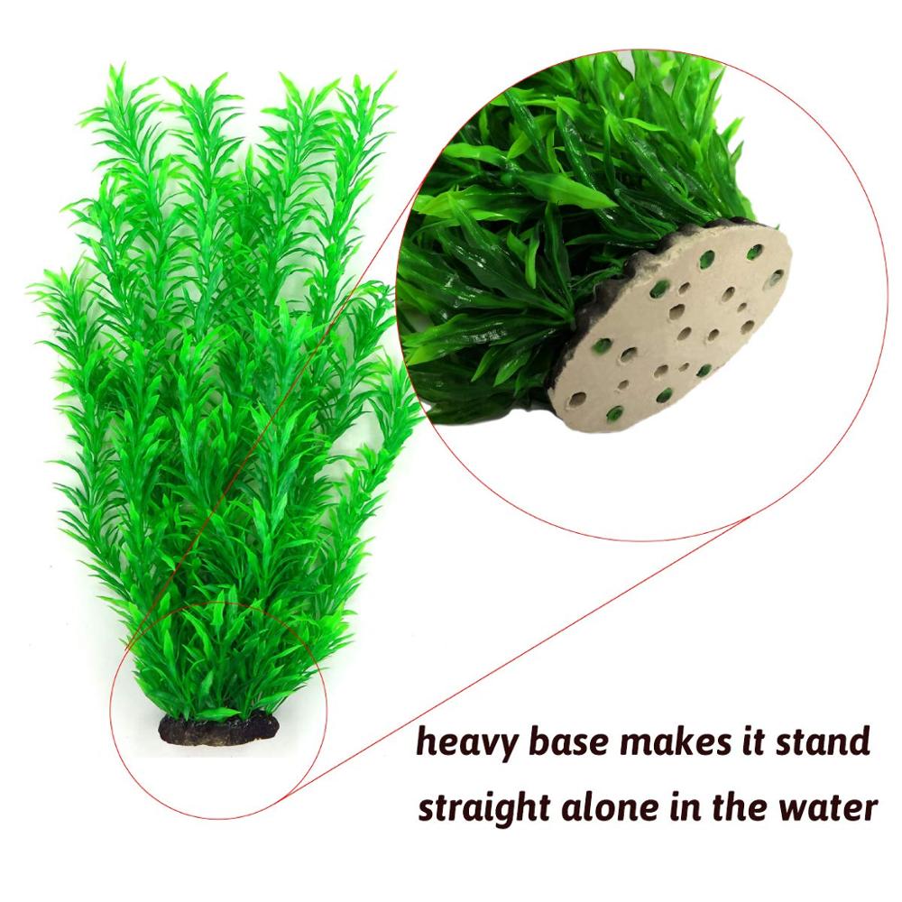 Akvarieplanter akvarieplanter kunstigt vand vandlevende høj plante rød grøn stor til fisk frø tank dekorationer