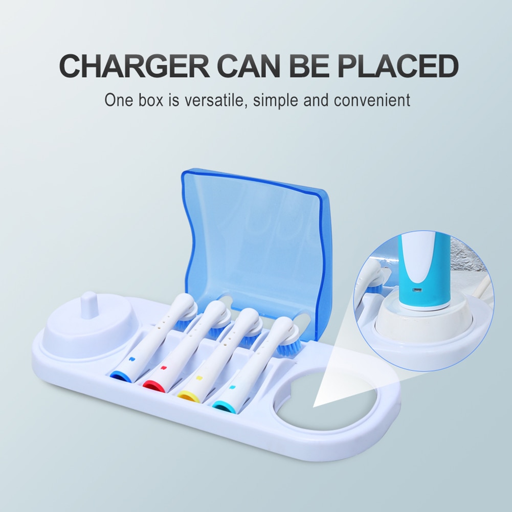Soporte para cabezal de cepillo de dientes eléctrico, cargador para Oral B, soporte de plástico
