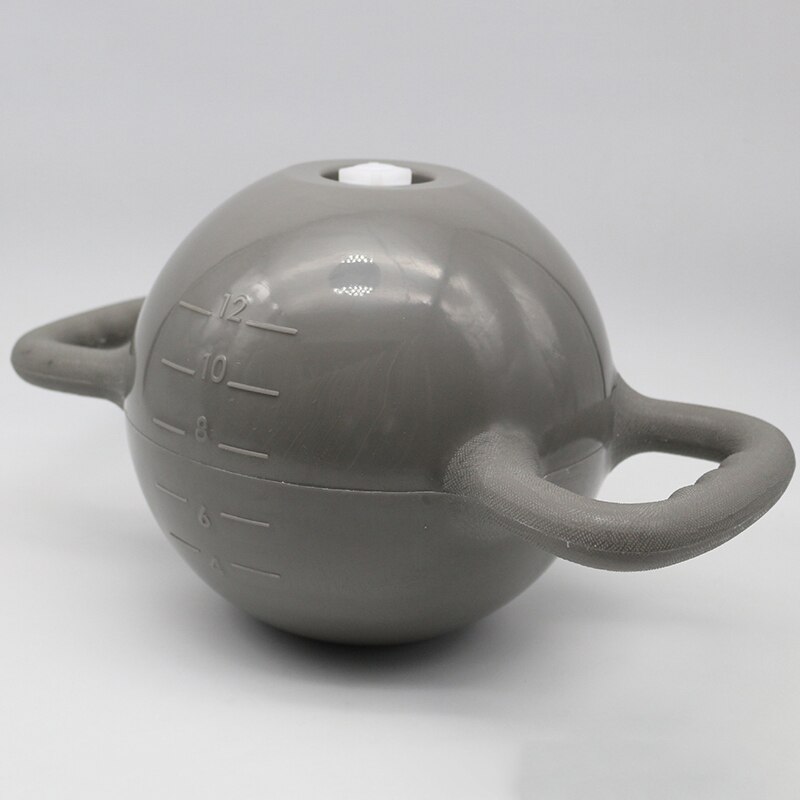 Yoga Fitness Water Kettlebells Household Gym Water Filled Kettlebell Pilates Double Handle Sports Equipment /40: Gray