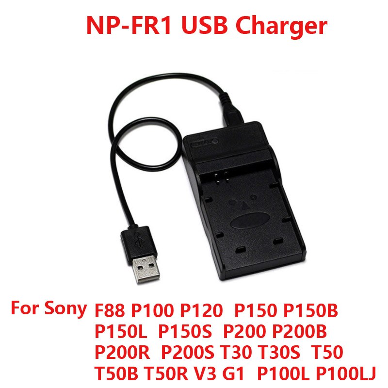 Usb-poort Digitale Camera Batterij Oplader Voor Sony NP-BN1 NP-BX1 NP-F550 NP-FH50 NP-FH100 NP-FR1 NP-FW50 NP-FZ100 NP-BD1 FD1