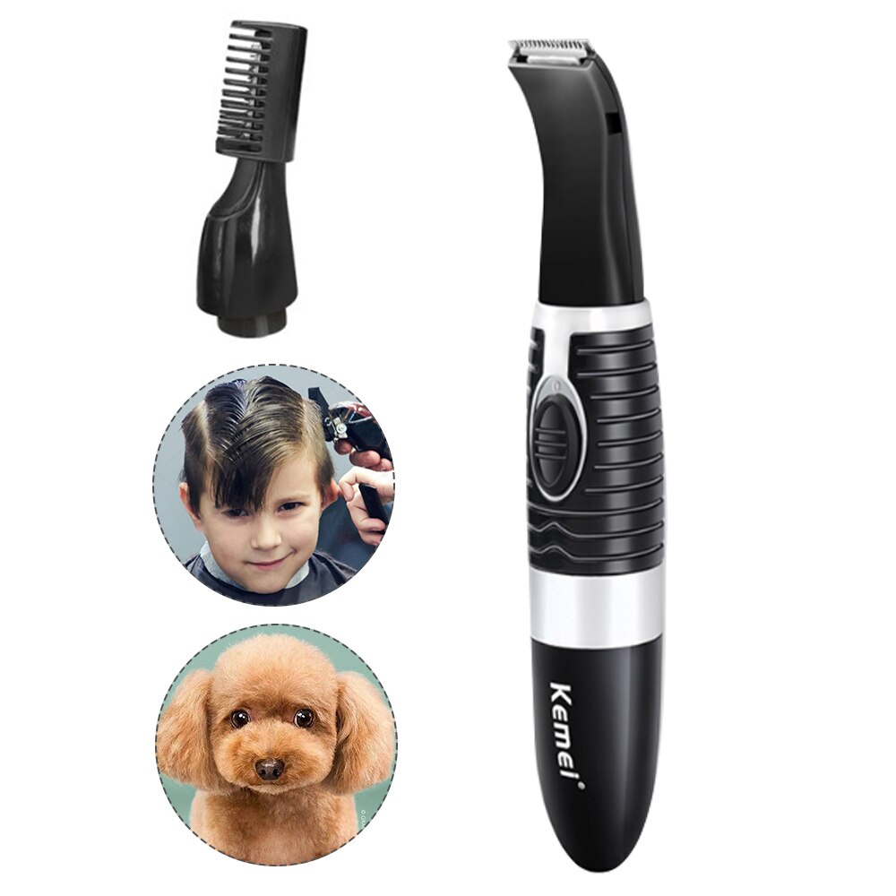 de mascotas perro de pelo de Pet Grooming herramienta Cizalla eléctrica recargable USB perro pelo pata Shaver Clipper: green