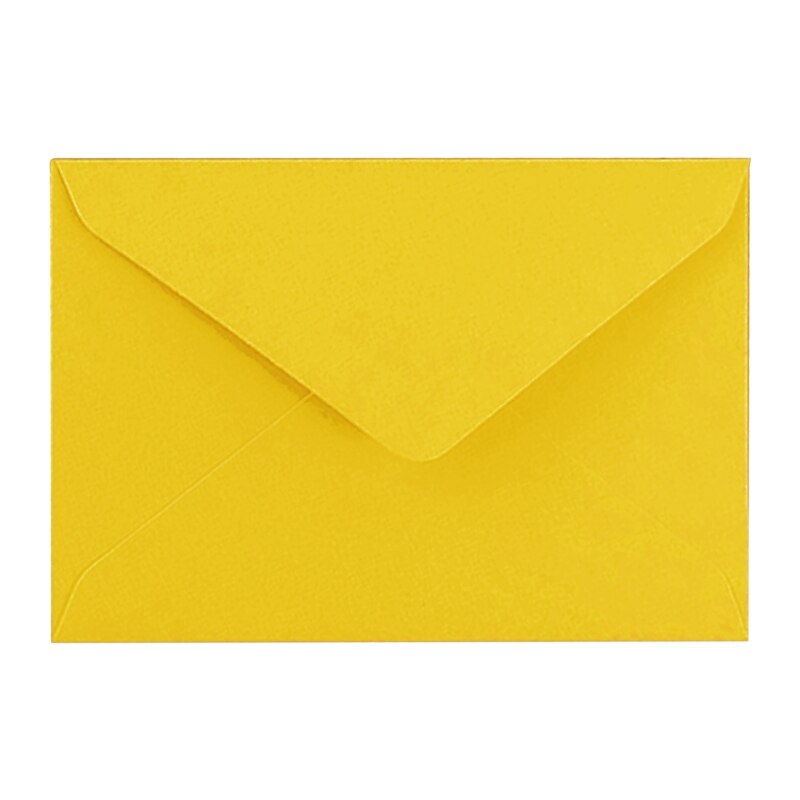 57EC 10 sztuk czyste karty z kopertami kartki z podziękowaniami Handmade DIY puste koperty pocztówki na urodziny Inivitation: Dark yellow 