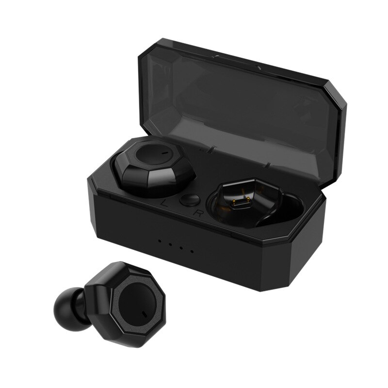 I3 Bluetooth Headset 5.0 Macaron Color InpoDS2 Wireless TWS Bluetooth Headset with bluetooth headset on your body: Black