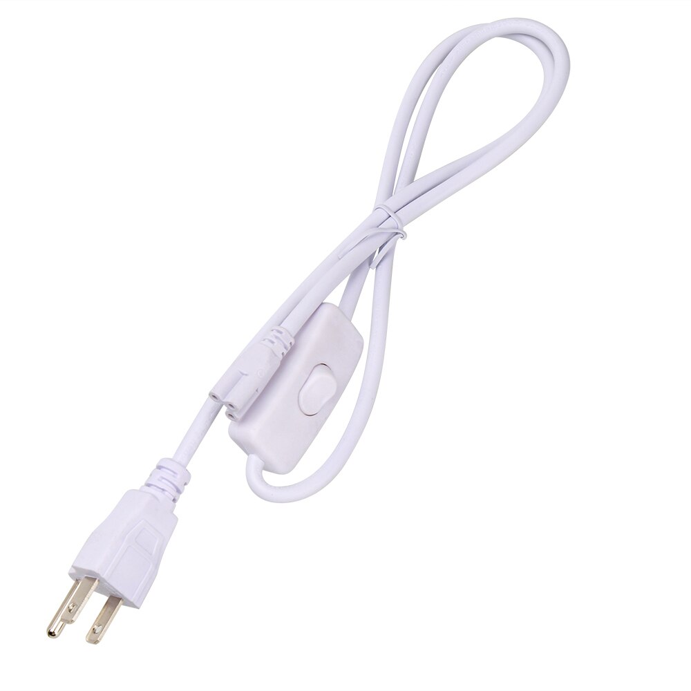 Power Cord Cable for T8 Tube LED Grow Light with On Off Switch 3Pin Integrated Tube Connector Extension Cable EU US Plug