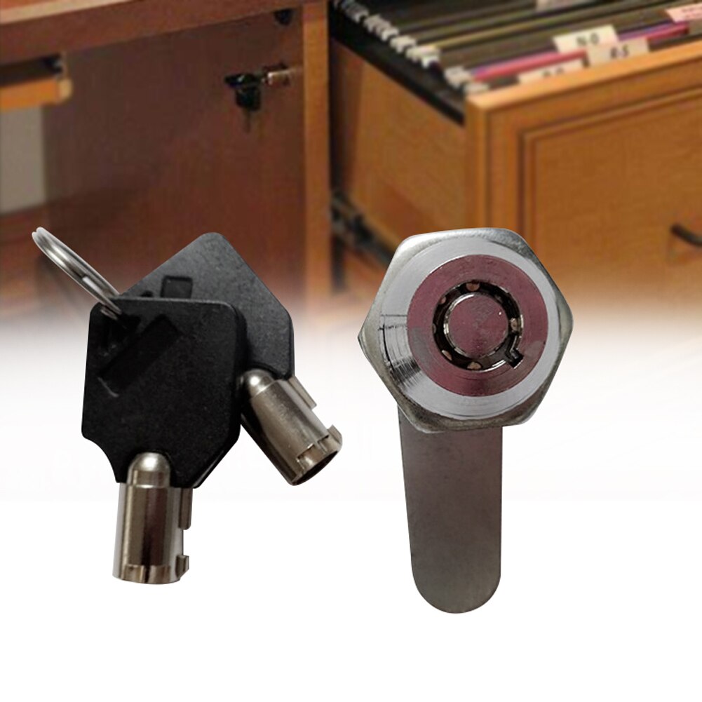 Security Cam Lock Locker Hardware With 2 Keys Zinc Alloy Cupboard Cylinder Cabinet Door Drawer Padlock Home Mail Box Furniture