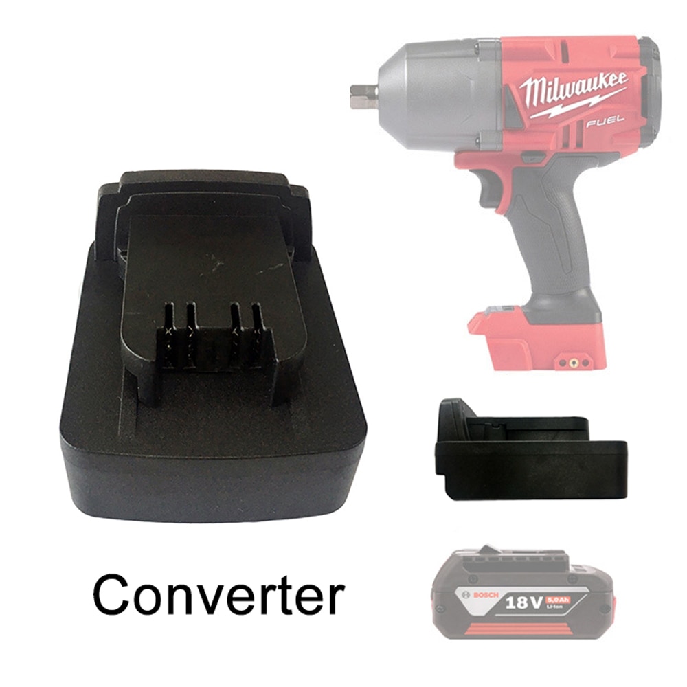 Battery Adapter For Milwaukee M18 18V Power Tools Use For BOSCH 18V Lithium Battery Converter Accessories