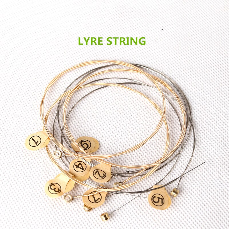 7 strenget lyre streng lille harpe strenge tilbehør musikinstrument streng grønt instrument laiyaqin