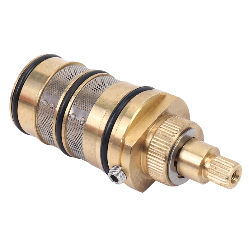 Brass Bath Shower Thermostatic Cartridge&amp;Handle for Mixing Valve Mixer Shower Bar Mixer Tap Shower Mixing Valve Cartridge