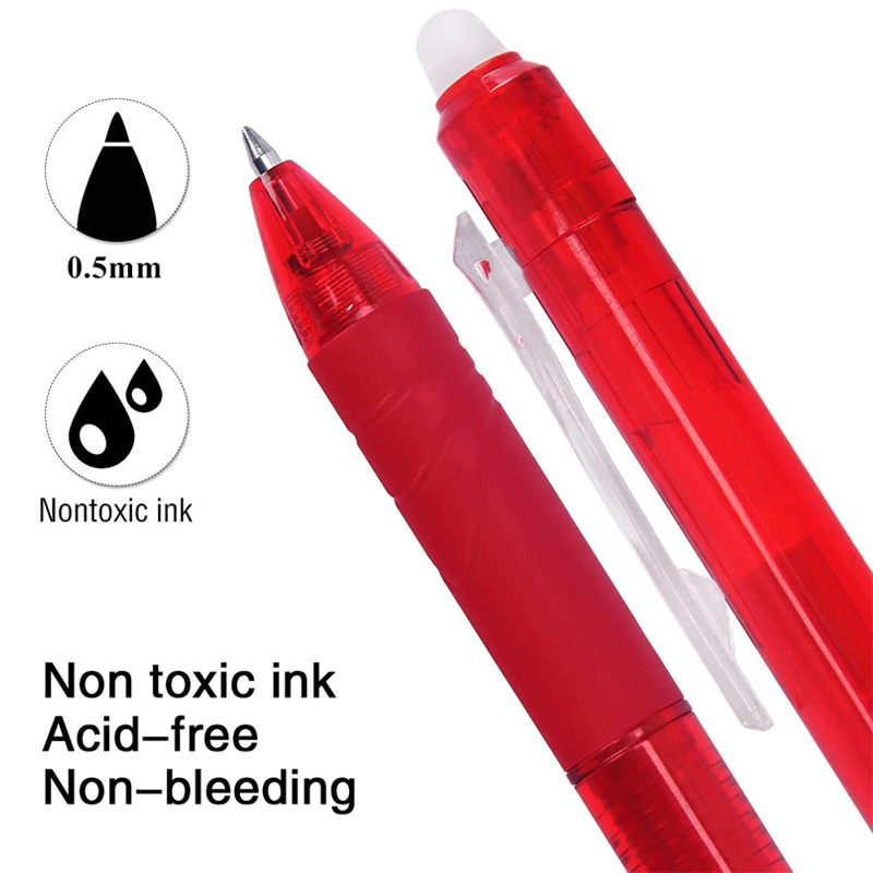 Meerkleurige 0,5 mm uitwisbare gelpennen met vullingen Gum zwart blauw rood balpennen voor het schrijven van Kawaii briefpapier