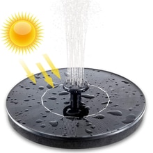 Solar fountain bird bath floating garden outdoor pool decorative fountain
