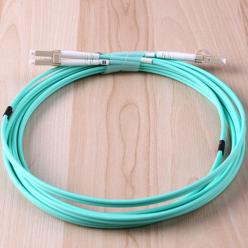 Faser Patch Kabel, AMPCOM 10G Gigabit Fiber Optic Kabel mit LC zu LC Multimode OM3 Duplex 50/125 LSZH