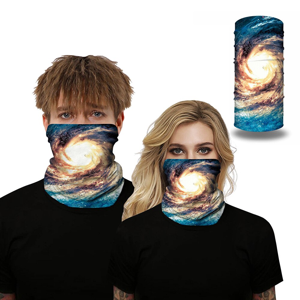 3d galaxtryck seamle balaclava halsduk hals varmare hals gaiter halv ansikte täcka huvud bandanas sköld huvudband huvudbonader män kvinnor