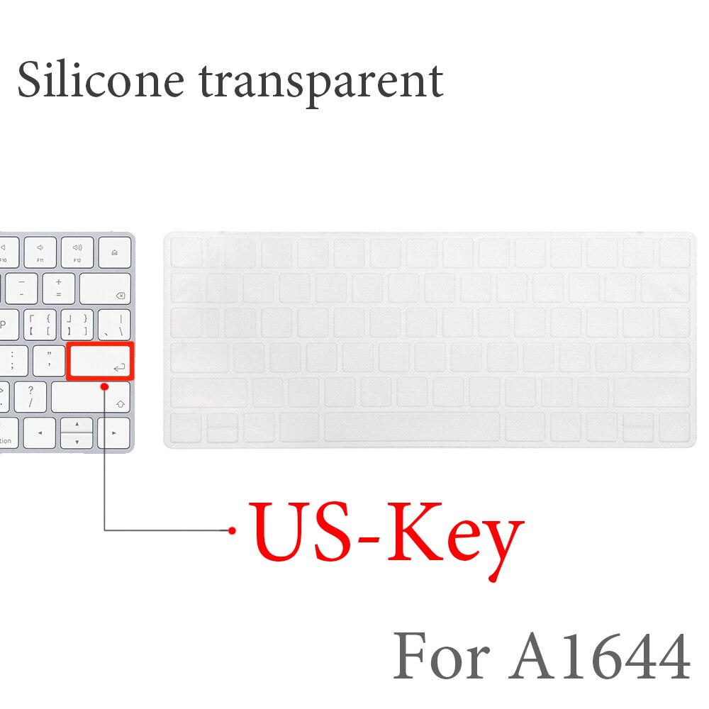 Keyboard Cover Voor Apple Imac Draadloze Bluetooth Magic Keyboard Case Siliconen Clear Eu Ons Film A1314A1644 A1843 A1243 Protector