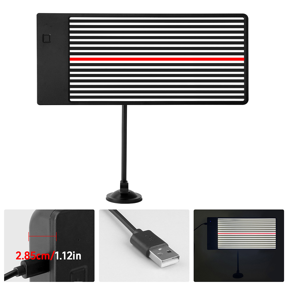 Tablero de cables de línea de luz LED, soporte de eliminación de abolladuras sin pintura para coche, herramientas de tablero de reflexión USB de batería para reparación de asistencia de depresión de coche