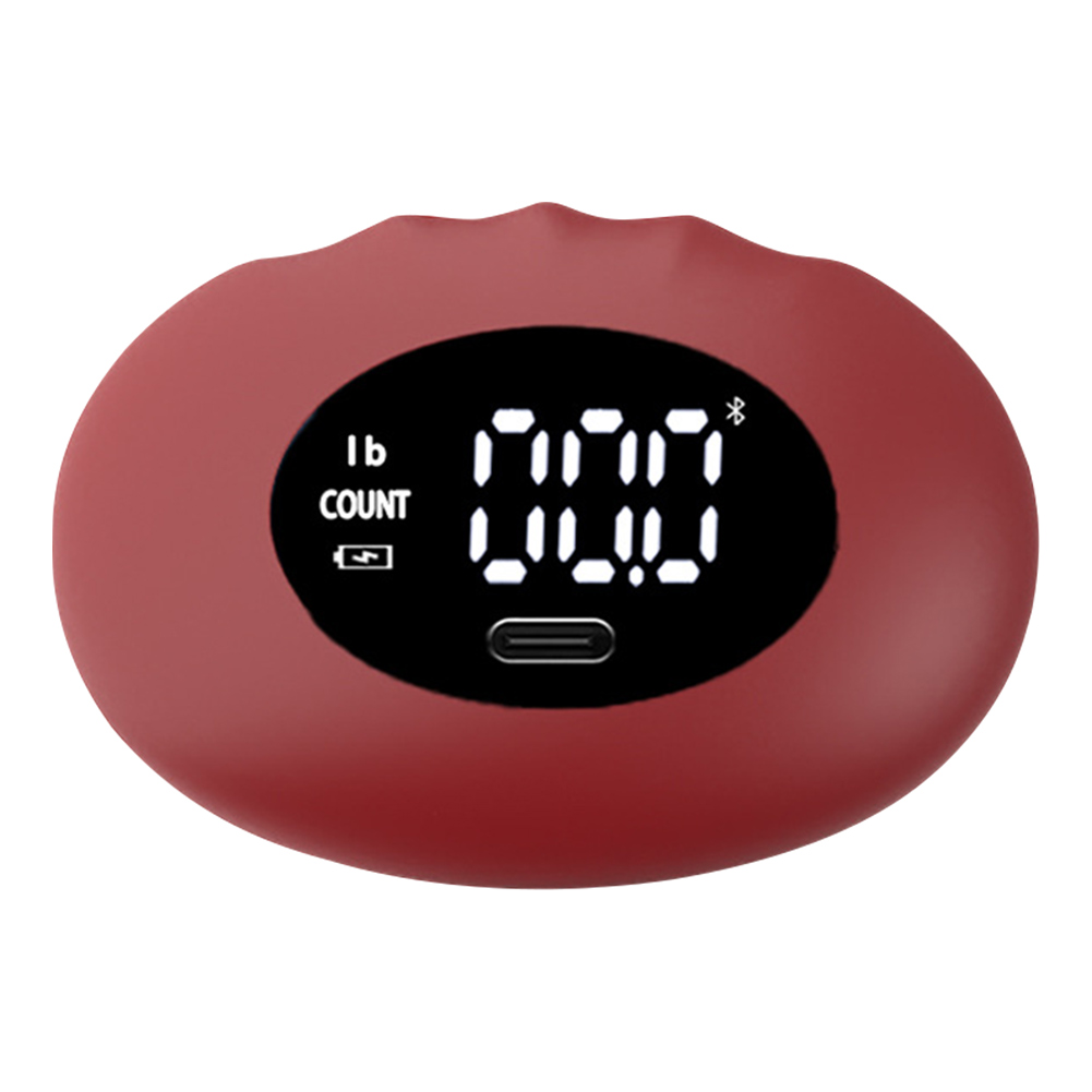 Grip Strength Tester Oplaadbare digitale gripsterkte Trainer Siliconen handgreepversterker 396.8Lbs voor krachttraining: Rood