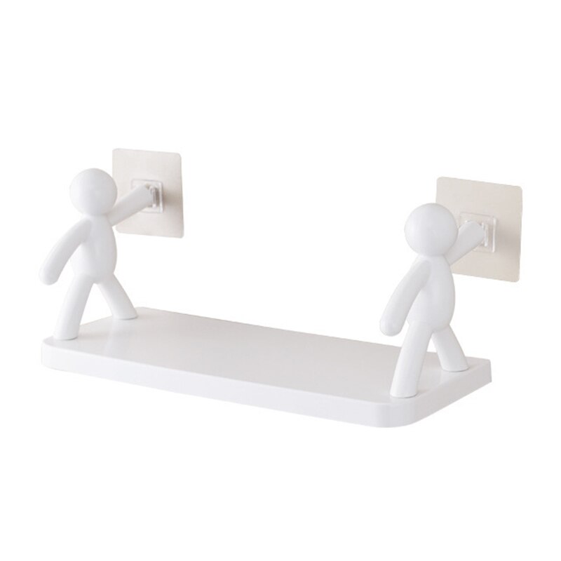 Hook Storage Rack Kitchen Bathroom Storage Rack Study Storage Rack Bookshelf Simple Wall Hanging Human Guardrail: 1PCS