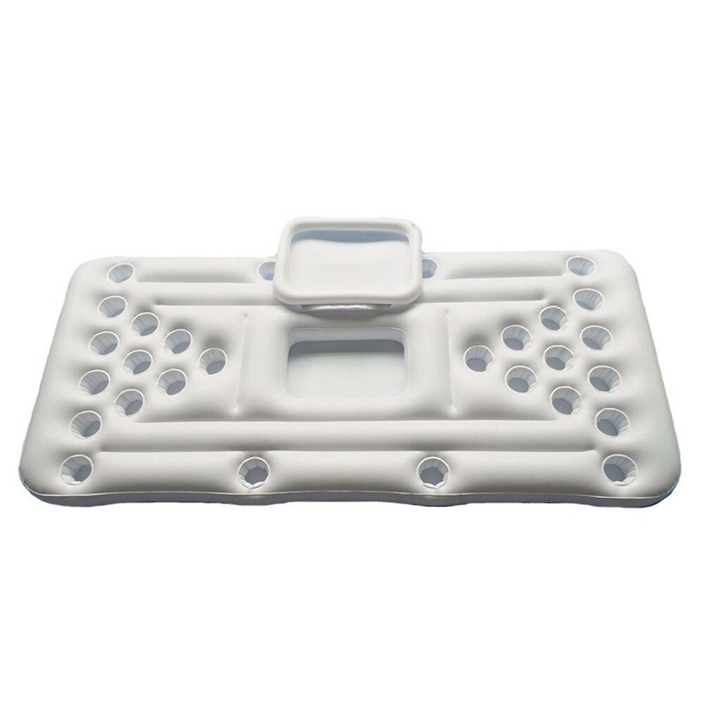 Sommer Spielen Wasser Aufblasbare Bier Tisch Im Freien Spiele In Pool Schwimm Matte Trinken Tasse Halter Pingpiong Ball Wasser Spielzeug Spiel pad