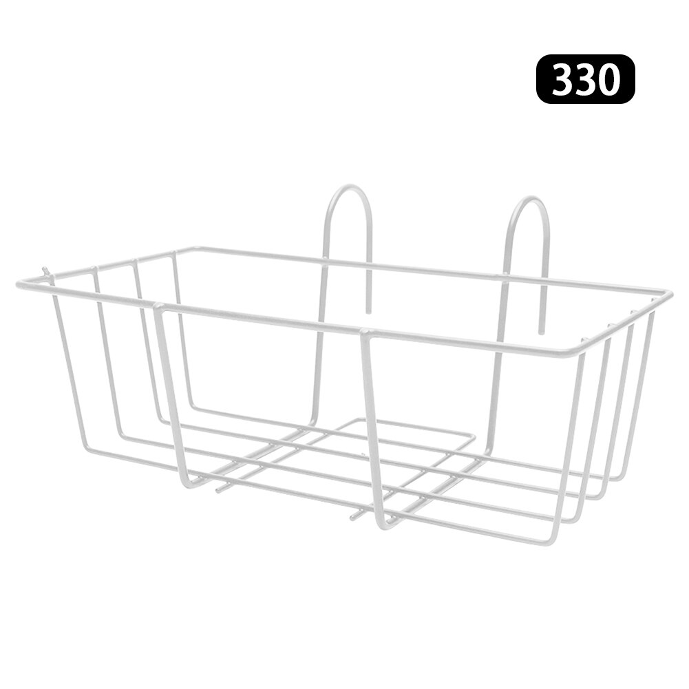 Iron Art Multifunction Display Stand Durable Home Porch Hanging Railing Fence Flower Pot Holder Storage Hanger Balcony Rack