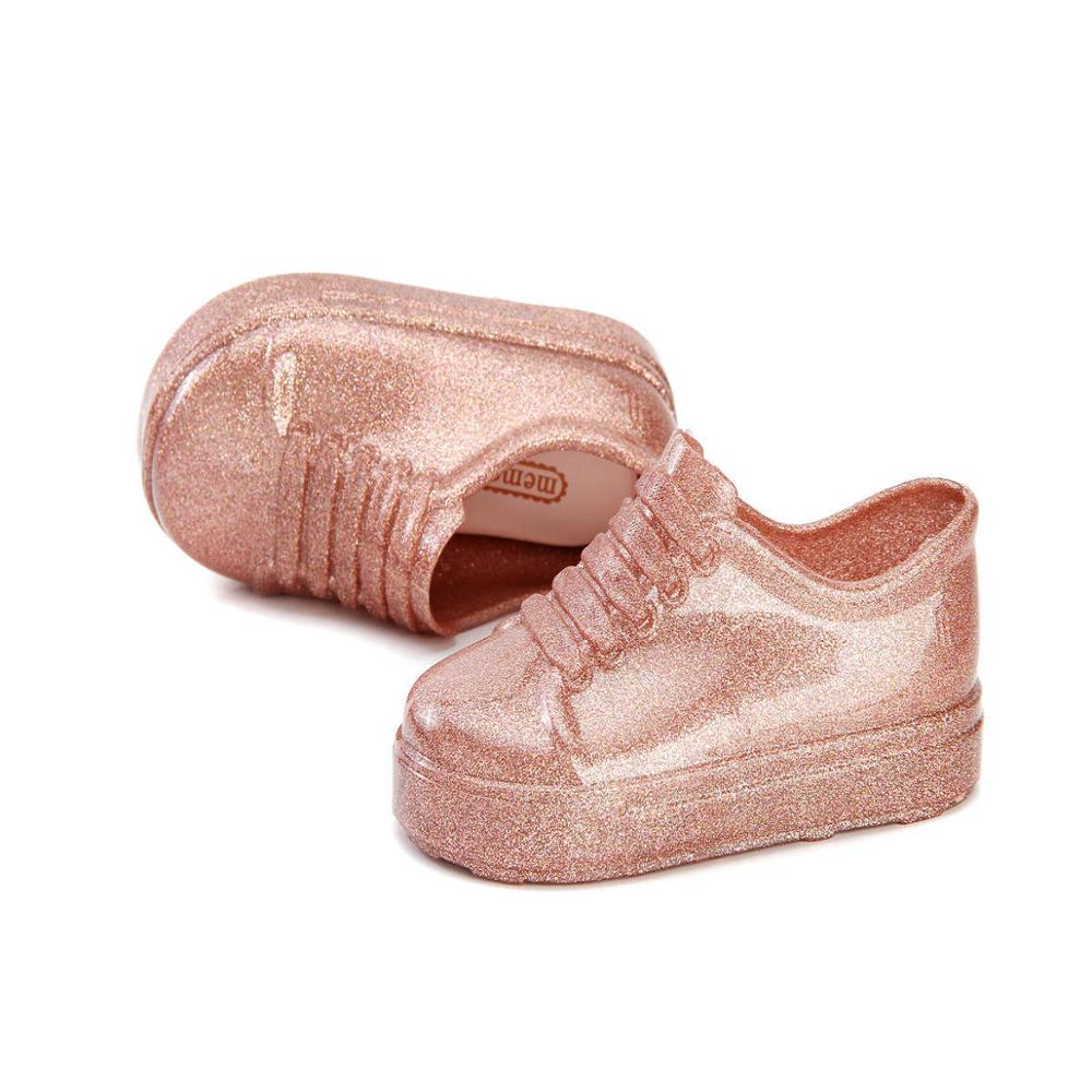 Lente Jongen Meisjes Gelei Schoenen Kinderen Patent Pvc Waterdichte Schoenen Kleine Prinses Schoenen Student Kant Schoenen MN009
