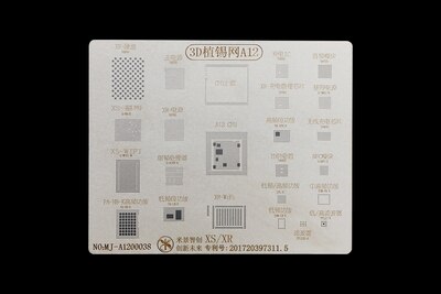 Mijing A8-A13 3D Bga Reballing Stencil Voor Iphone 6/6P/6S/6SP/7/7P/8/8P/X/Xr/Xs/11/11pro/Max Ic soldeer Reball Tin Plant Netto