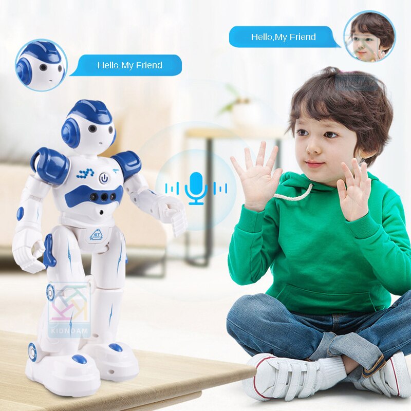 Remote Control Robot Intelligent Programmable Robot With Infrared Controller Toys,Dancing,Singing, LED Eyes Xmas For Boys