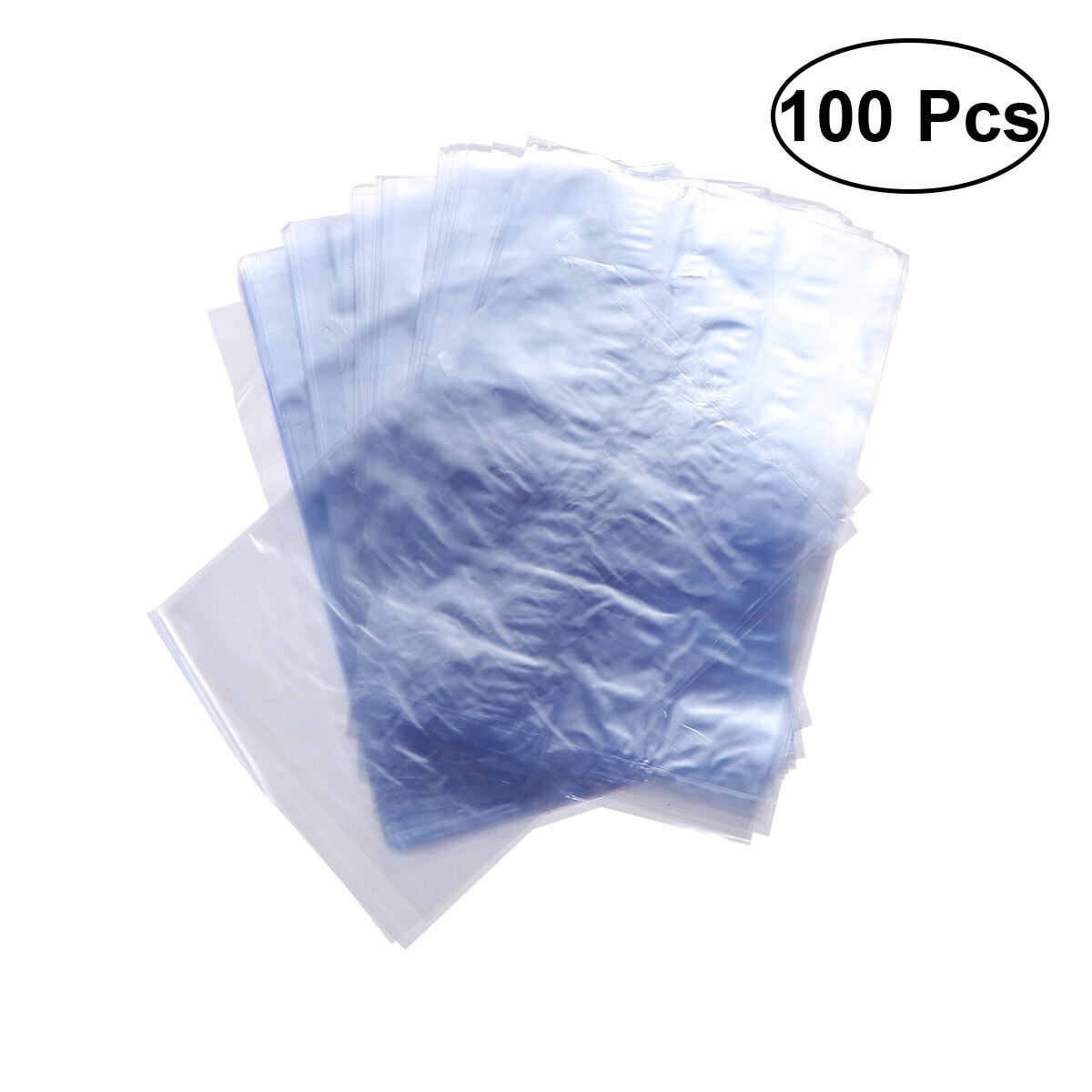 Bolsas de envoltura retráctil de PVC para jabones, botellas, bombas de baño, cestas de , bolsas de película de laminado seguro para embalaje de , 100 Uds.
