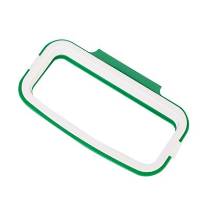 Soporte de gancho trasero para puerta de armario de cocina, colgadores de basura, colgadores de bolsos, estante de almacenamiento: Default Title