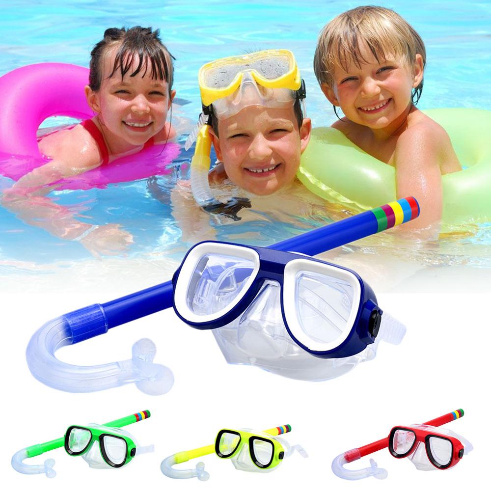 Snorkelen Kinderen Duikbril + Zuigbuis Set Nieuw Materiaal Pvc Niet-toxische Milieubescherming Materiaal Duiken Set Ch
