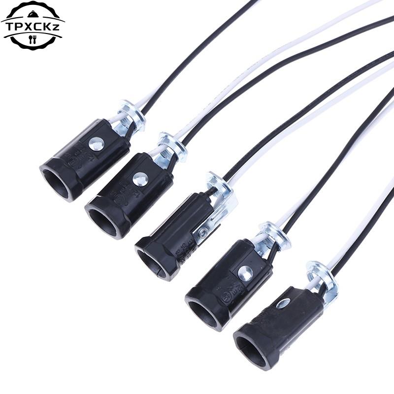 E12 Candelabro Base, Suporte da lâmpada, Tomadas de Luz, Keyless, 20cm Fio Leva Acessórios, Lâmpada Peças de Reposição Iluminação, 5Pcs