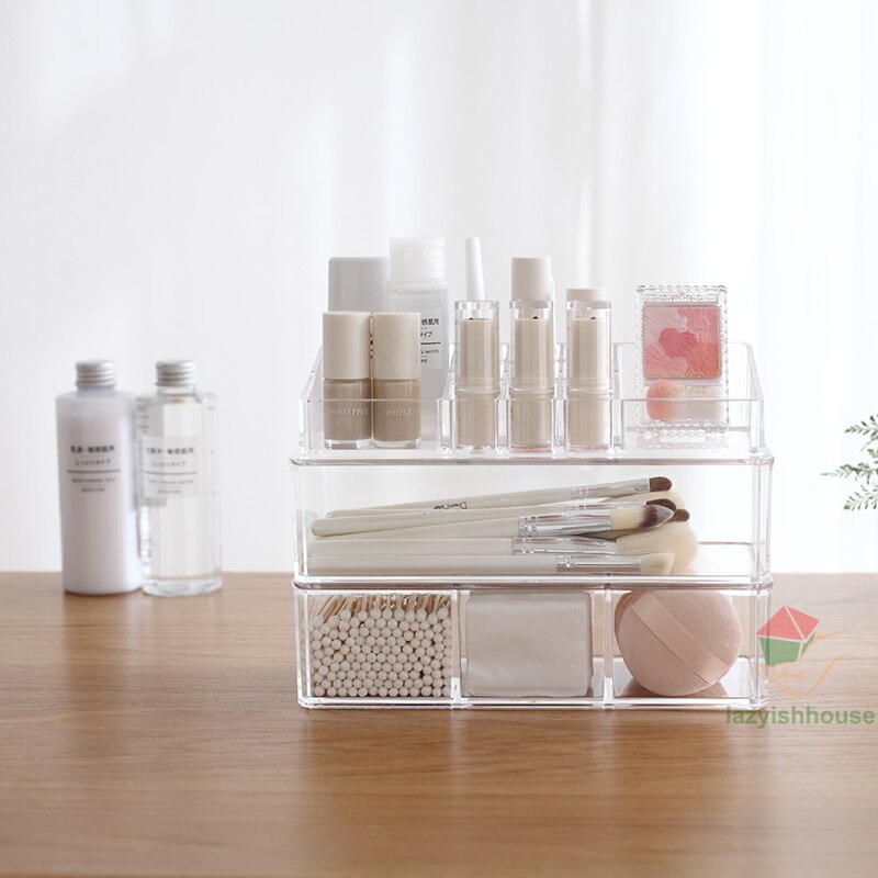Aufbewahrungs-machen-hoch-Organizer für Kosmetik-Organizer, machen-hoch-Aufbewahrungsbox, Acryl, Lippenstift, Schmuck-Organizer, Aufbewahrung von machen-hoch-Pinseln
