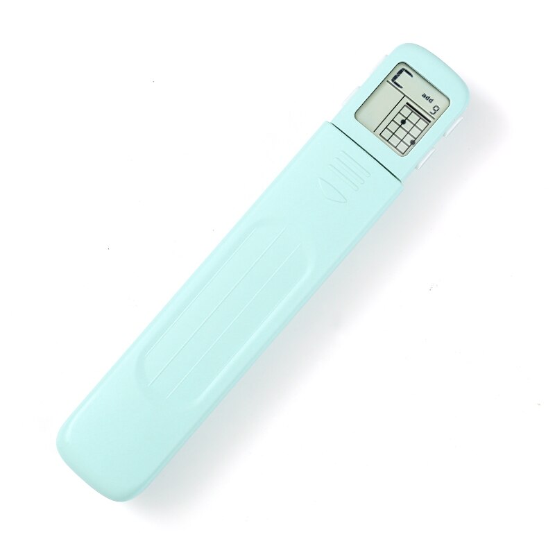 Portable 4-Tone Pocket Ukulele Chord Trainer Practice Tool Can Rotate Chord Diagram Screen Ukulele Finger Trainer For Beginners: Green