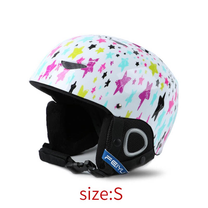 Skiën Helm Ultralight Pc + Eps Ce Kinderen Ski Helm Outdoor Sport Snowboard/Skateboard Helm: WHITE / M