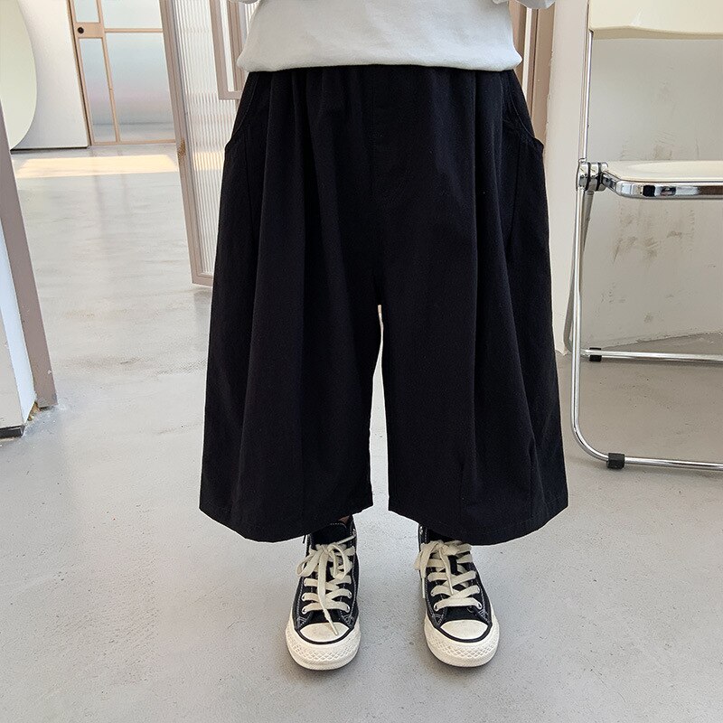 Pantaloni larghi larghi larghi per ragazzi nuovi estivi pantaloni sottili in cotone per bambini