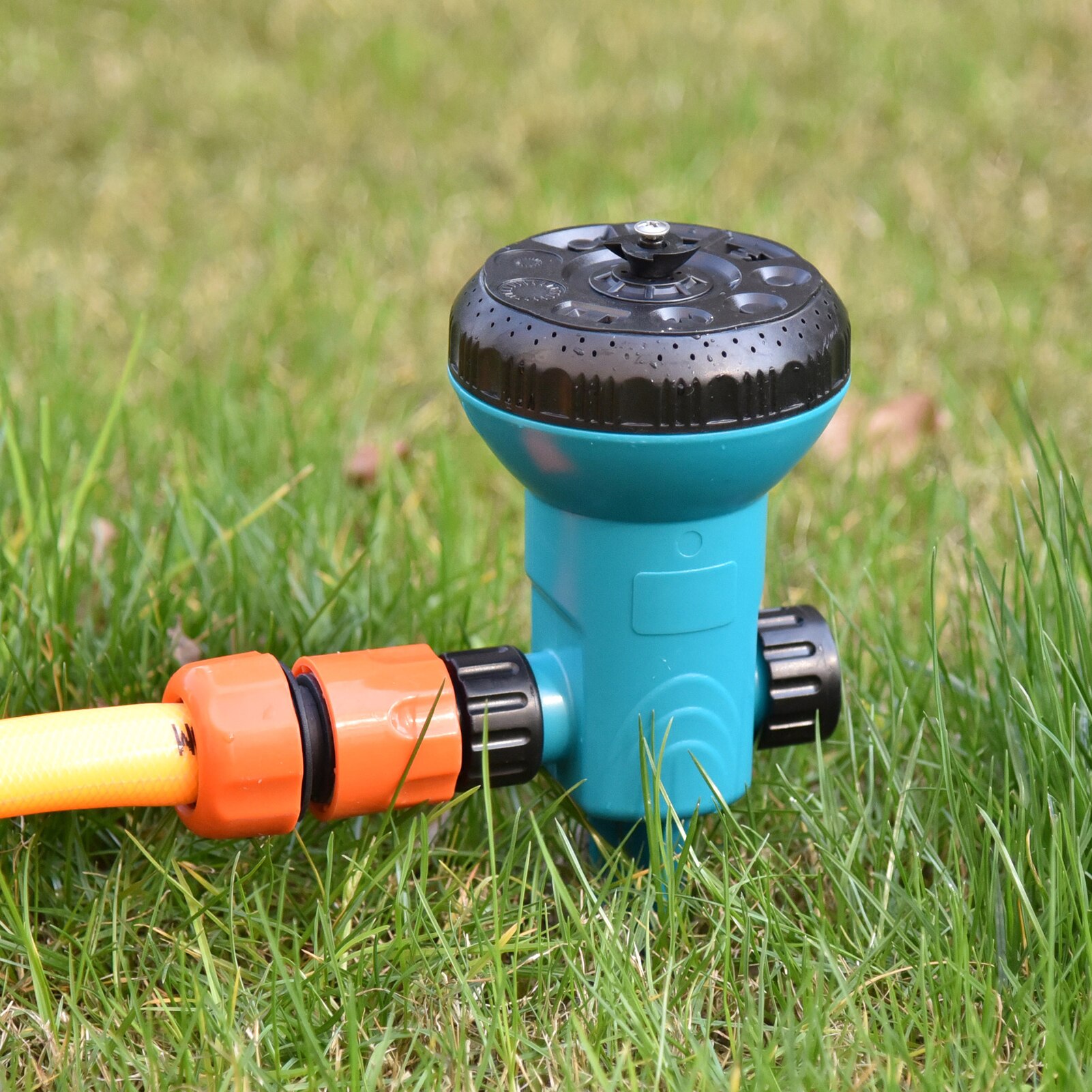 Tuin Sprinkler Gazon Sprinkler Grond Tuin Sprinkler Systeem Met 9 Spray Patronen Hoge Druk Water Sproeier Irrigatie