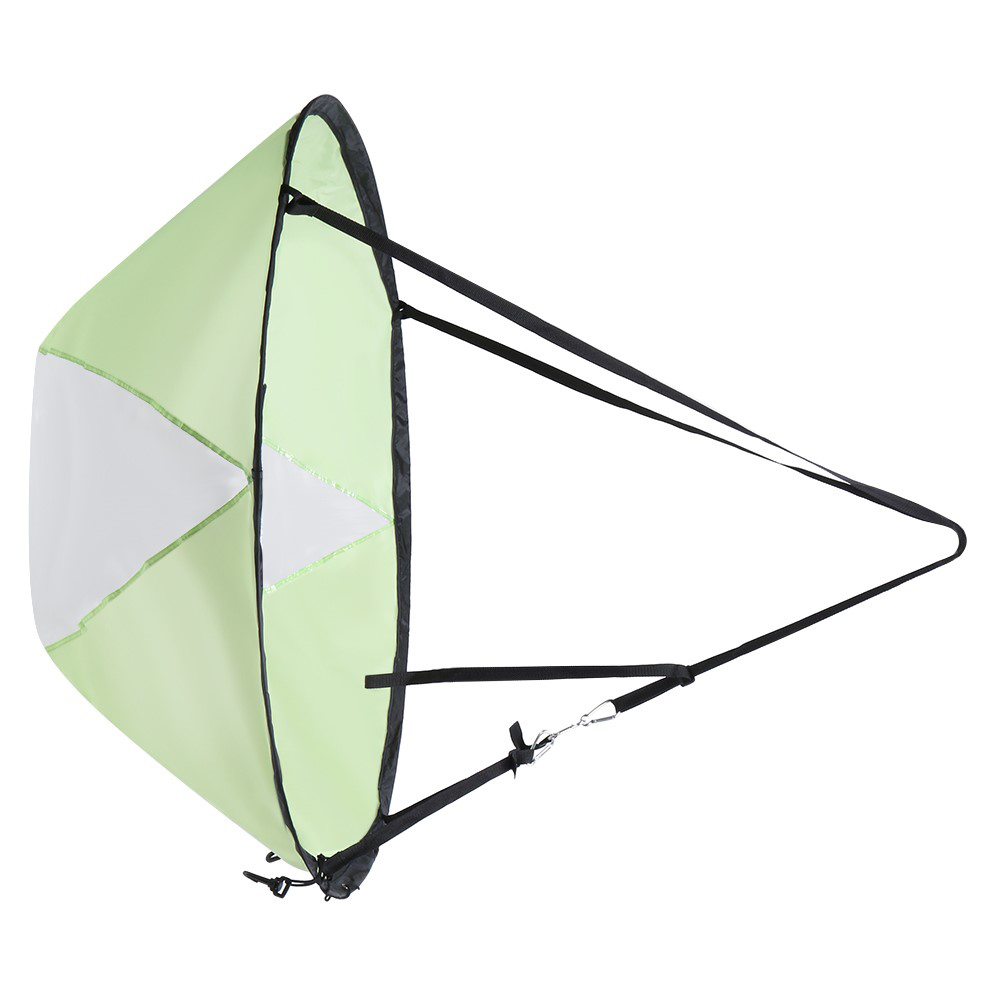 Vela de viento plegable para Kayak, accesorio transparente para barco, remo, ventana,: Green