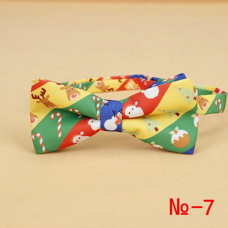 Menn & #39 ;s julesløyfe bomull festival tema slips snøfnugg juletre mønster herre sløyfe julefest for menn: 7