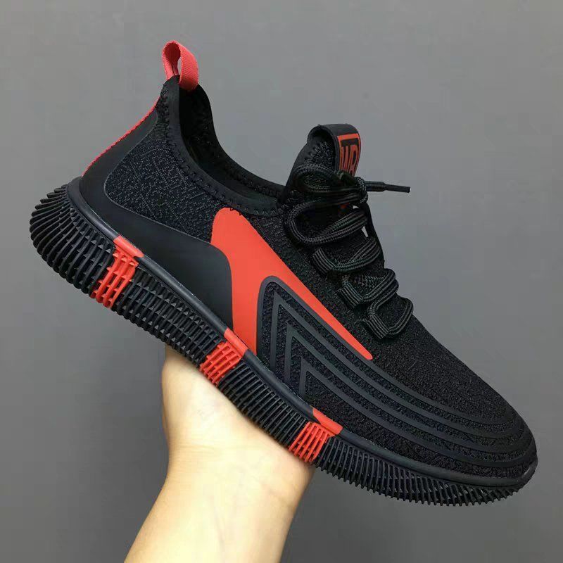 Sneakers voor heren, ademende sneakers, casual schoenen, outdoor, joggen, sport, trekking schoenen, Wit, 45 EU