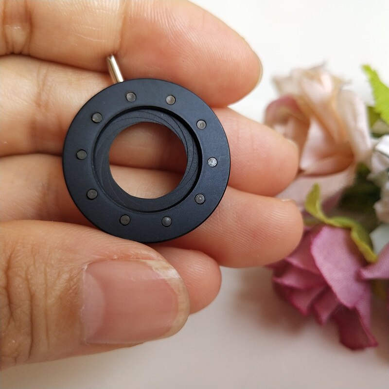 1-16mmAdjustable Amplifying Zoom Optical Iris Diaphragm Aperture Condenser for Digital Camera Microscope Adapter with 10 Blades