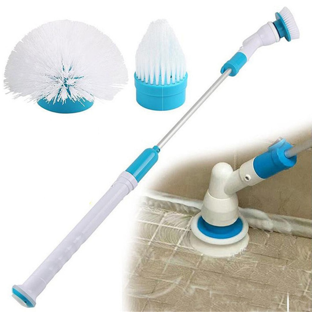 Turbo scrub elektrische reinigingsborstel, verstelbare waterdichte reiniger, draadloos opladen, badkamer, badkuip, keuken, schoonmaakgereedschapset