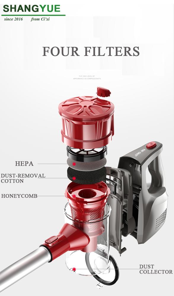 220V 2-in-1 upright handheld vacuum cleaner for household and car